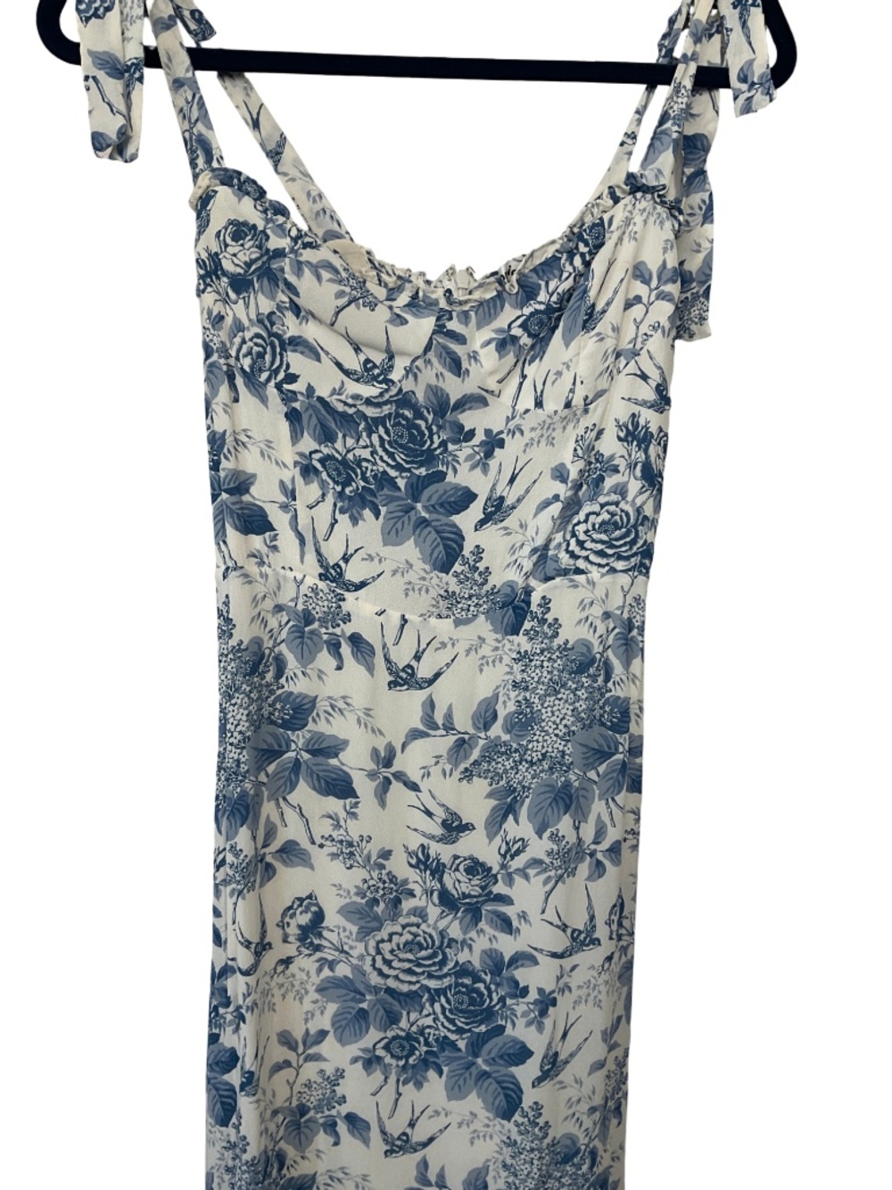 REFORMATION Nikita Dress in Blue Pompadour - Picture 6 of 12
